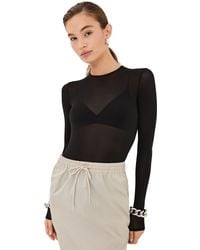 Wardrobe NYC - Wardrobe. Nyc Sheer Thong Bodysuit - Lyst