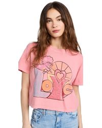 Mother - Other The Grab Bag Crop Tee Ove Cupid - Lyst