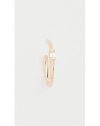 Zoe Chicco - 14k Gold Ear Cuff With Small Baguette - Lyst