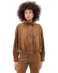 Z Supply - Corin Faux Suede Bubble Hem Jacket - Lyst