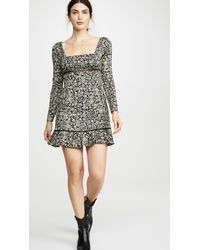 Free People Boheme Mini Dress - Black