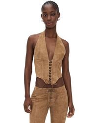 Miaou - Lace Up Mara Corset - Lyst