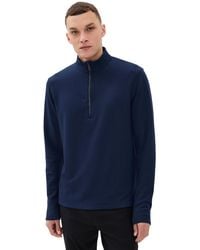 Greyson - Troy Textured Fleece Quarter Zip - Lyst