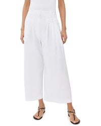 Tibi - Bio Twill Triple Pleat Cropped Pants - Lyst