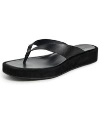 Reformation - Eden Platform Thong Sandals - Lyst