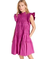 Sea - Steph Cotton Flutter Sleeve Tunic Dress - Lyst