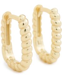 Shashi - Cosmo Rope Huggie Hoop Earrings - Lyst