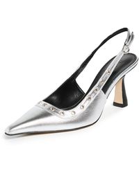 Aeyde - Isotta Laminated Nappa Leather Pumps - Lyst