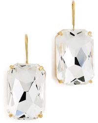 Octogon Shell Kenneth Jay Lane Octagon Fishhook Earrings in Orange | Lyst