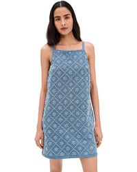 Rag & Bone - Gentry Embellished Denim Dress - Lyst