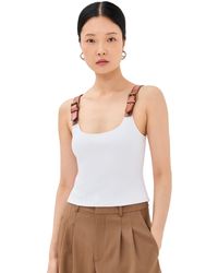 Monse - Leather Strap Tank Top - Lyst