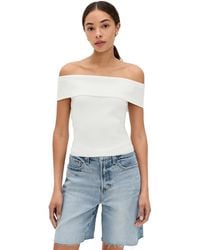 DL1961 - Rib Off Shoulder Top - Lyst