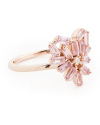 Suzanne Kalan - 1k Fireworks Small Rounded Pink Sapphire Heart Ring - Lyst