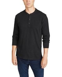 Rag & Bone - Long Sleeve Classic Henley - Lyst