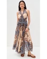 shop halter dress Isabel Satin Halter Mini Dress main image 0