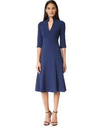 black halo navy dress