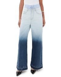 Monse - Bleached Double Waistband Jeans - Lyst