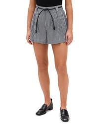 Sea - Neci Gingham Shorts With Belt - Lyst