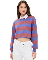 STAUD - Gavin Cropped Shirt - Lyst