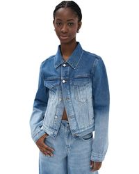 Dion Lee - Dion Ee Faded Trucker Jacket Aerican Bue - Lyst