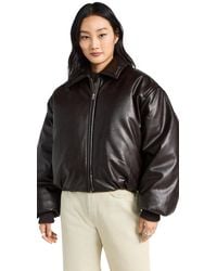 Acne Studios - Faux Leather Bomber Jacket - Lyst