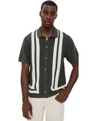 NN07 - Ares Knit Button Down Polo - Lyst