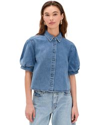 FRAME - The Billow Sleeve Shirt - Lyst