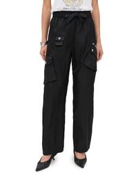 Ganni - Duchesse Nylon Oversized Elasticated Pants - Lyst