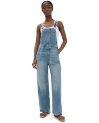 Reformation - River Relaxed Denim Overalls - Lyst