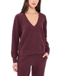 NEGATIVE - Waffle Knit Deep V Pullover - Lyst