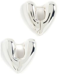 Annika Inez - Large Heart Hoops - Lyst