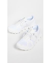 all white cloud shoes