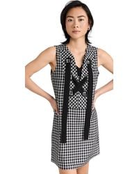 English Factory - Check Sleeveless Mini Dress - Lyst