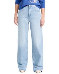 Mother - High Waisted Spinner Zip Heel Jeans - Lyst