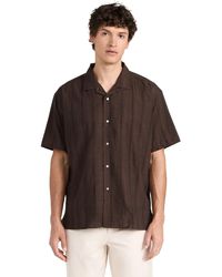 Gitman Vintage - Cotton Linen Dobby Camp Shirt - Lyst
