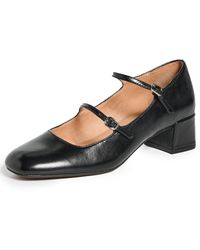Madewell - The Nettie Heeled Mary Jane In Leather - Lyst