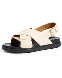 Marni - Off-white Fussbett Sandals - Lyst