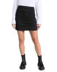 Ganni - Stretch Stripe Mini Skirt - Lyst