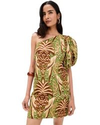farm rio green one shoulder lea mini dress Green One Shoulder Lea Mini Dress main image 0