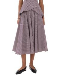 BITE STUDIOS - Maxime Striped Organic Cotton Skirt - Lyst