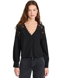 Generation Love - Harlea Lace Combo Blouse - Lyst
