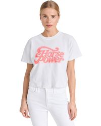 Mother - The Grab Bag Crop Tee Hore Power - Lyst