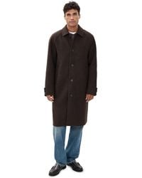 Les Deux - Michael Solid Wool Coat - Lyst