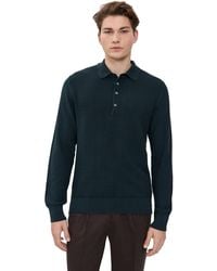 Billy Reid - Long-Sleeve Grid Links Sweater Polo - Lyst