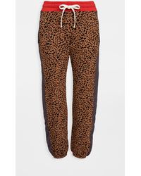 monrow leopard sweatpants