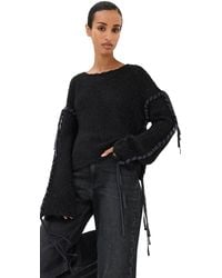 Acne Studios - Komey Ribbon Lace Up Sweater - Lyst