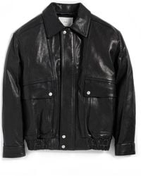 DUNST - Oversized Vintage Leather Blouson Jacket - Lyst