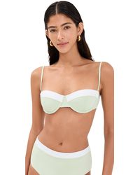 STAUD - Jo Balconette Bikini Top - Lyst