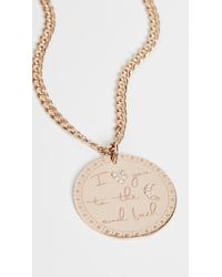 Zoe Chicco 14k Large "i Love You To The Moon & Back" Mantra On Small Curb Chain Necklace - Yellow