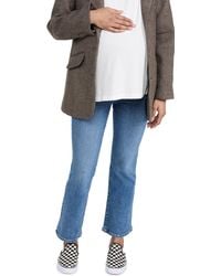 Madewell - Maternity Over-the-belly Kick Out Crop Jeans In Cherryville Wash - Lyst